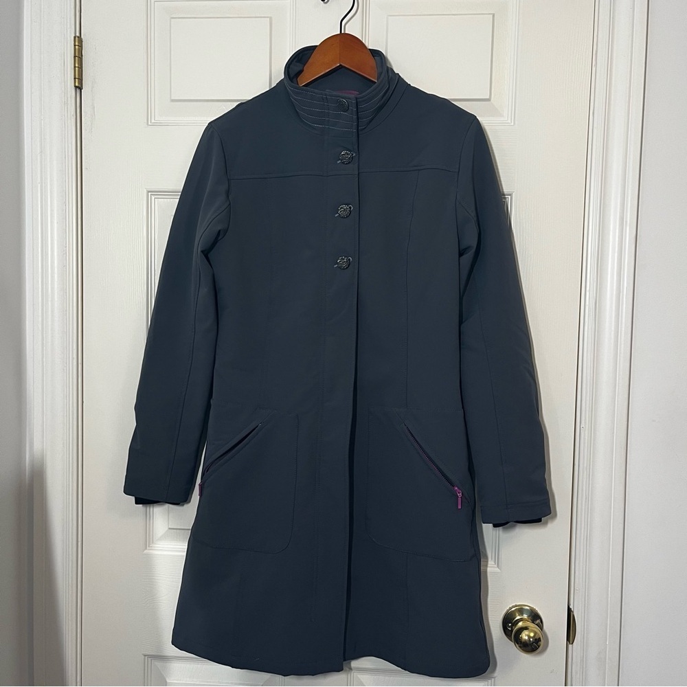 Title Nine Women's Mid-Length Gray Coat size Small
